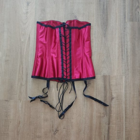 Roselle La Vie En Rose Red and black Corset - Picture 8 of 9